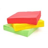 Салфетки бумажные 100л цветные (3 цвета) Жасмин